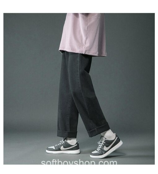 Modern Casual Soft Boy Korean Streetwear Denim Jeans 17