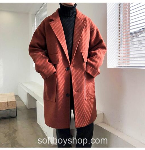 Softboy Streetwear Long Trench Coat 12
