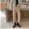 Street Functional Soft Boy Casual Cargo Khaki Pants 11