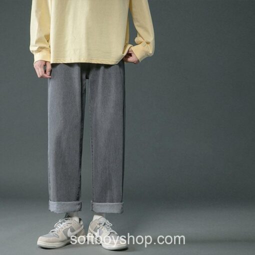 Modern Casual Soft Boy Korean Streetwear Denim Jeans 5