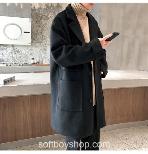 Softboy Streetwear Long Trench Coat 16