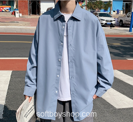 Soft Boy Stylish Men Fashion Oversize Shirt 4