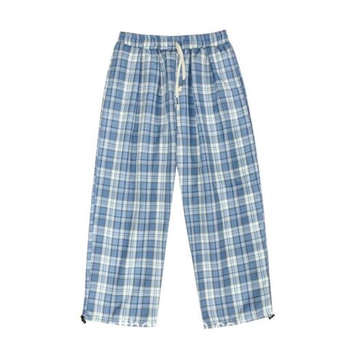 Softboy Comfortable Baggy Y2k Casual Plaid Pants 5