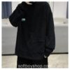 Corduroy Pockets Long Sleeve Streetwear T Shirt 12