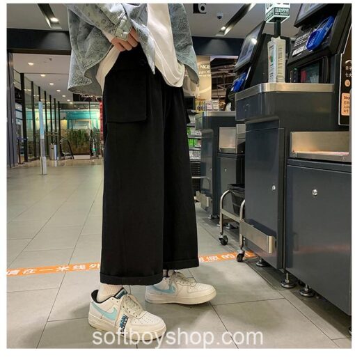 Softboy Streetwear Wide Leg Baggy Pocket Harajuku Sweatpant 9