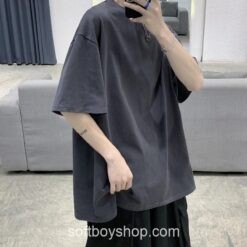 Summer Men Oversized Cotton T Shirt 1