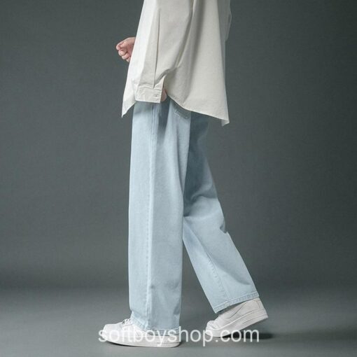 Modern Casual Soft Boy Korean Streetwear Denim Jeans 3