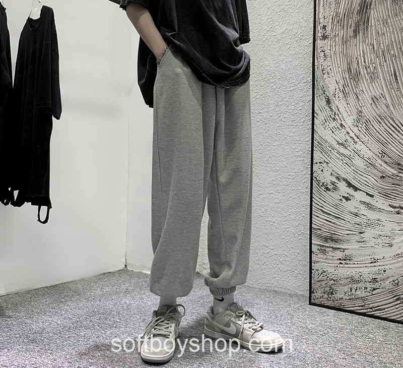 Softboy Streetwear Casual Baggy Oggers Pants