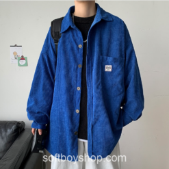 Softboy Corduroy Vintage Autumn Korean Fashion Shirt