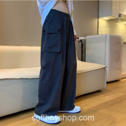Softboy Streetwear Wide Leg Baggy Pocket Harajuku Sweatpant