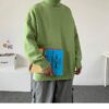 Men Many Color Turtleneck Knitted Sweater 13