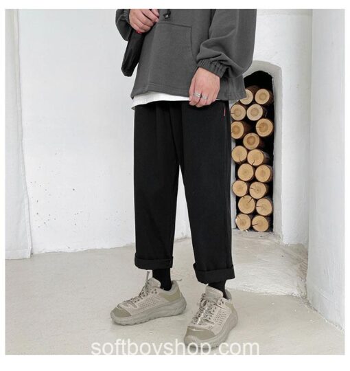 Soft Boy Japanese Functional Streetwear Baggy Casual Pants 11