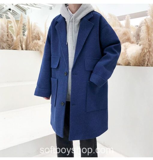 Softboy Streetwear Long Trench Coat 17
