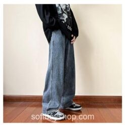 Mens Streetwear Baggy Jeans 13