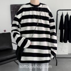 Soft Boy Harajuku Striped T shirts 1