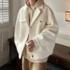 Woolen Short Coat Overcoat 1