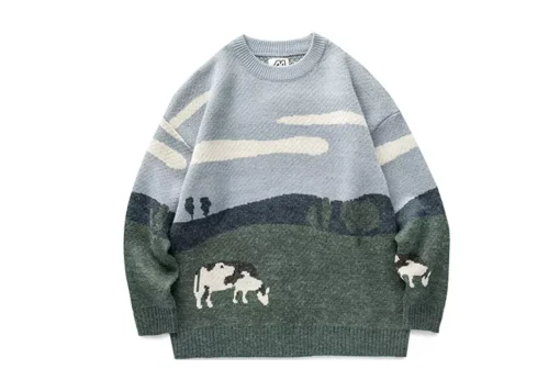 Cows Winter Soft Boy Pullover Sweater 9