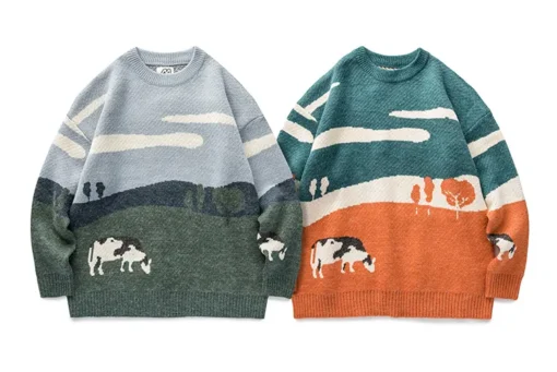 Cows Winter Soft Boy Pullover Sweater 5